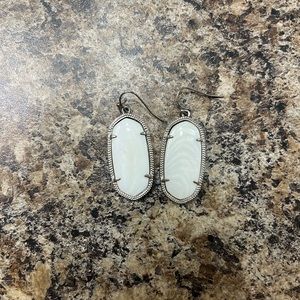 White drop Kendra Scott Earrings